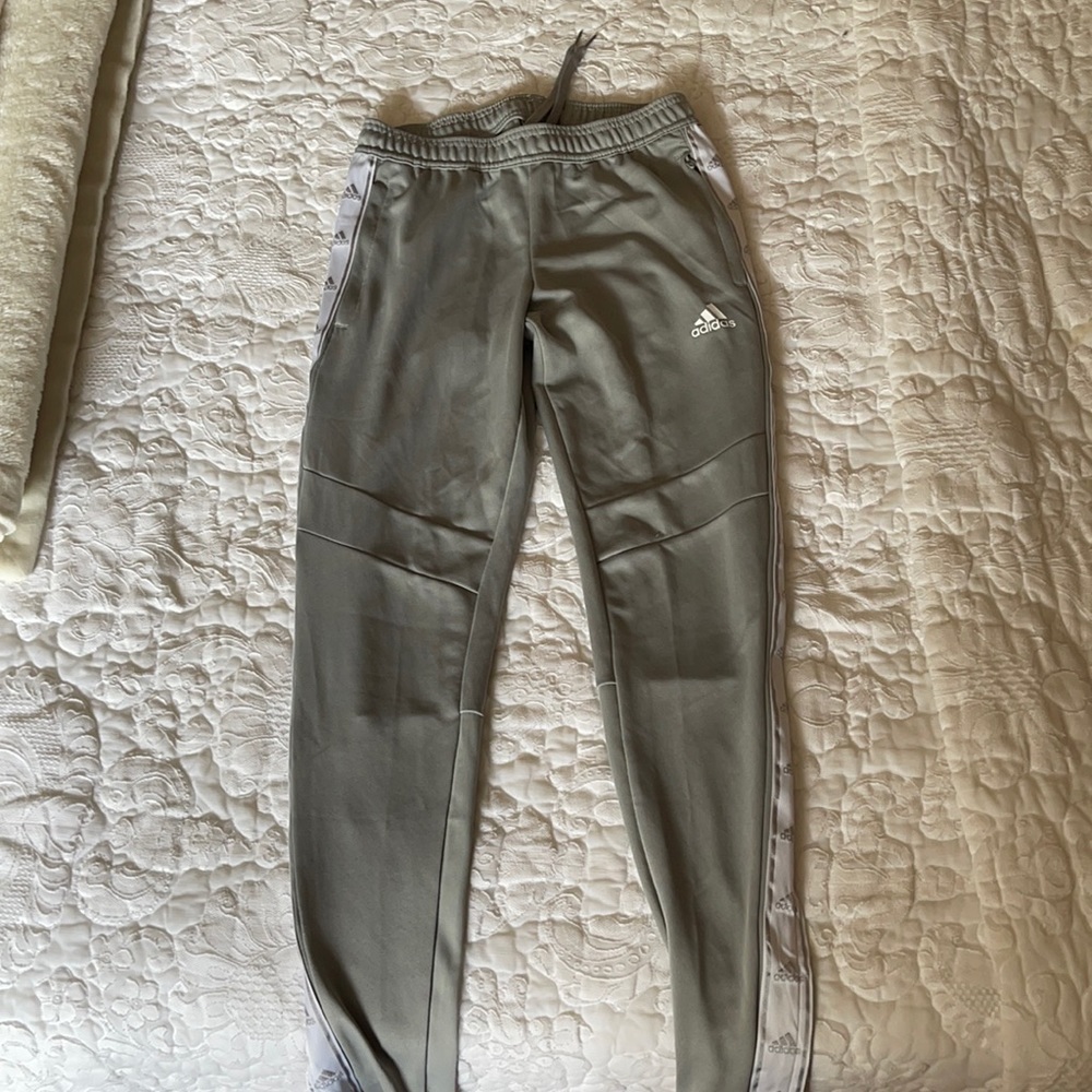 COPY - Adidas Grey Joggers with Zip Detail